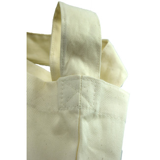 Torba bawełniana ecru 38x42cm z dnem i bokami uchwyt długi