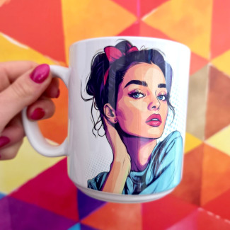 Kubek ceramiczny KOBIETA -siła 330ml na dzień kobiet
