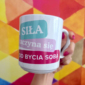 Kubek ceramiczny KOBIETA -siła 330ml na dzień kobiet