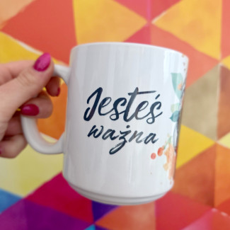 Kubek ceramiczny KOBIETA -Jesteś Ważna 330ml na dzień kobiet