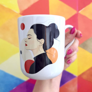 Kubek ceramiczny KOBIETA 330ml na Dzień Kobiet