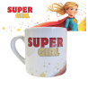 Kubek ceramiczny mały SUPER GIRL180ml dla dziewczynek na Dzień Kobiet