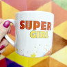 Kubek ceramiczny mały SUPER GIRL180ml dla dziewczynek na Dzień Kobiet