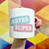 Kubek ceramiczny mały JESTEŚ SUPER 180ml dla dziewczynek na Dzień Kobiet