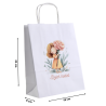 Torebki papierowe z nadrukiem DZIEWCZYNKI na dzień kobiet dla dziewczynek