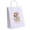 Torebki papierowe z nadrukiem DZIEWCZYNKI na dzień kobiet dla dziewczynek