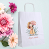 Torebki papierowe z nadrukiem DZIEWCZYNKI na dzień kobiet dla dziewczynek