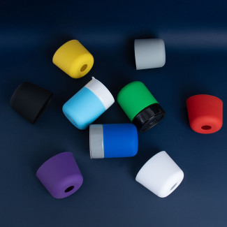 Kubek ceramiczny TEONA z silikonową osłonką