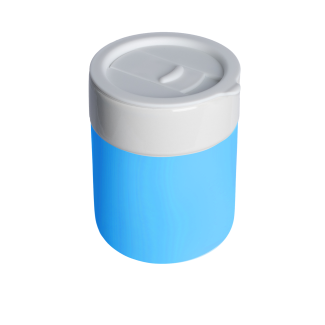 Kubek ceramiczny TEONA z silikonową osłonką z TWOIM NADRUKIEM