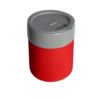 Kubek ceramiczny TEONA z silikonową osłonką z TWOIM NADRUKIEM