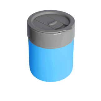 Kubek ceramiczny TEONA z silikonową osłonką z TWOIM NADRUKIEM