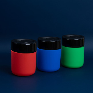 Kubek ceramiczny TEONA z silikonową osłonką z TWOIM NADRUKIEM