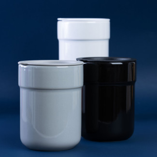 Kubek ceramiczny TEONA z silikonową osłonką z TWOIM NADRUKIEM