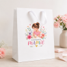 Torba biała 24x12x32cm z nadrukiem Kochanej Mamie na Dzień Mamy