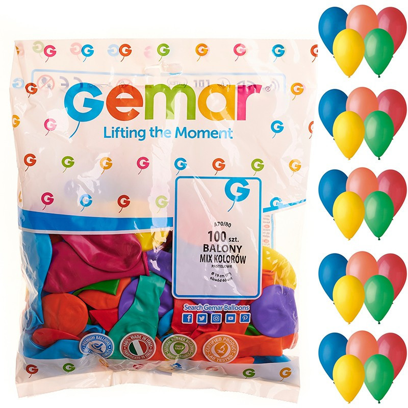 Balony a 70 MIX KOLOR