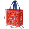 Torba mini FOLK czerwona 25x15x27cm