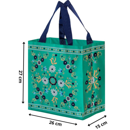 Torba mini FOLK morska 25x15x27cm Torba mini FOLK morska 25x15x27cm