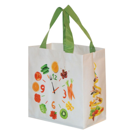Torba mini FIT ZEGAR biały25x15x27cm Torba mini FIT ZEGAR biały25x15x27cm