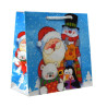 Torby ozdobne święta K0 Bałwanek 16x6x16 cm na Boże Narodzenie Mikołaja
