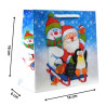 Torby ozdobne święta K0 Bałwanek 16x6x16 cm na Boże Narodzenie Mikołaja