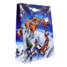 Torby ozdobne święta TL2 renifer 22x11x32cm na Boże Narodzenie Mikołaja