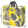 Torba MONSTERA szara 45x20x40cm torebka na zakupy materiałowa mocna