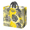 Torba MONSTERA szara 45x20x40cm torebka na zakupy materiałowa mocna