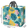 Torba MONSTERA różowa 45x20x40cm torebka na zakupy materiałowa mocna
