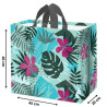 Torba MONSTERA fiolet 45x20x40cm torebka na zakupy materiałowa mocna