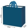 Torba GŁADKA niebieska 45x20x40cm torebka na zakupy materiałowa mocna