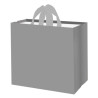 Torba GŁADKA szara 45x20x40cm torebka na zakupy materiałowa mocna