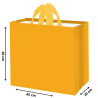 Torba GŁADKA żółta 45x20x40cm torebka na zakupy materiałowa mocna