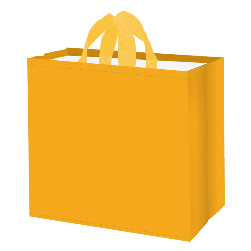 Torba GŁADKA żółta 45x20x40cm torebka na zakupy materiałowa mocna