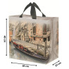 Torba Wenecja szara 38x22x40cm torebka na zakupy materiałowa mocna