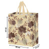 Torba KWIATY beż 30x14x33cm