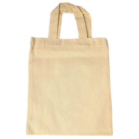 Torba bawełniana ecru mini 22x25 cm, 150g/m2