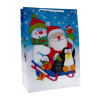 Torby ozdobne święta TL2 bałwanek 22x11x32cm na Boże Narodzenie Mikołaja