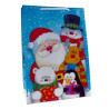 Torby ozdobne święta TL2 bałwanek 22x11x32cm na Boże Narodzenie Mikołaja