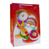 Torby ozdobne święta TL2 bałwanek 22x11x32cm na Boże Narodzenie Mikołaja