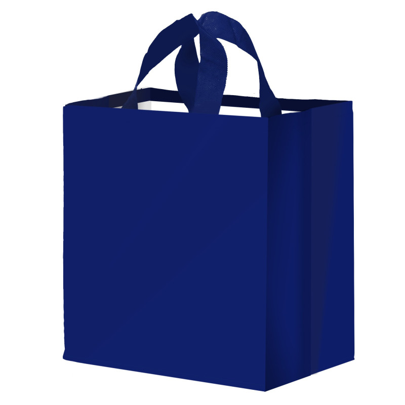 Torba GŁADKA 24L granat 35x20x35cm torebka na zakupy materiałowa mocna
