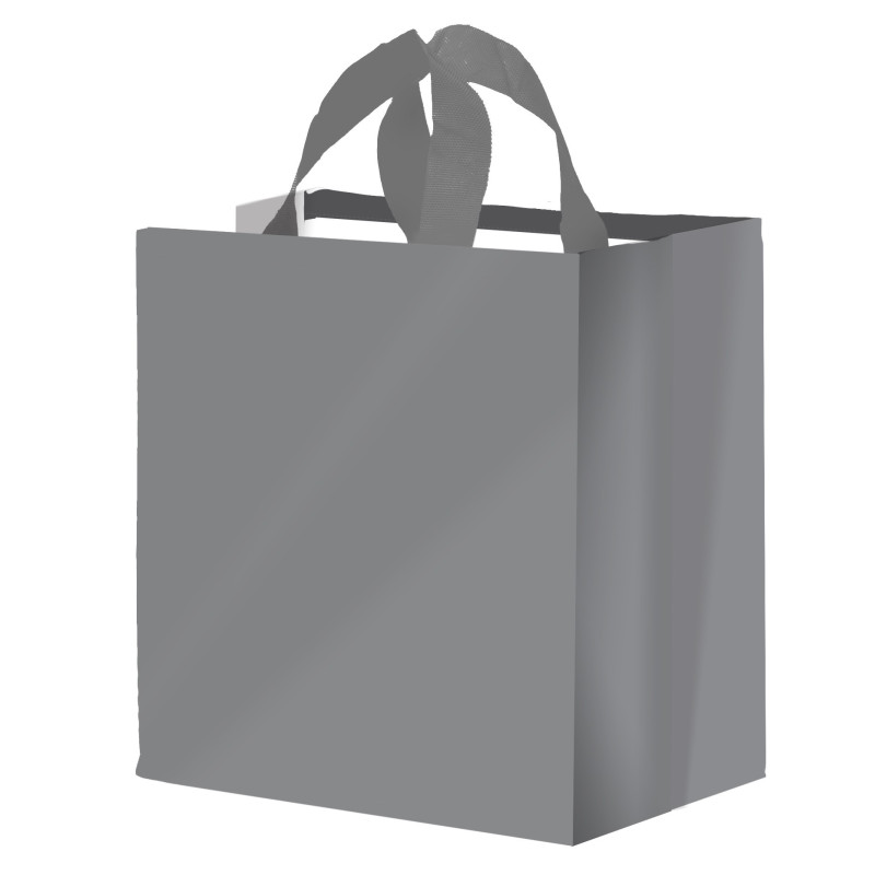 Torba GŁADKA 24L szara 35x20x35cm torebka na zakupy materiałowa mocna