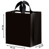 Torba GŁADKA 24L czarna 35x20x35cm torebka na zakupy materiałowa mocna