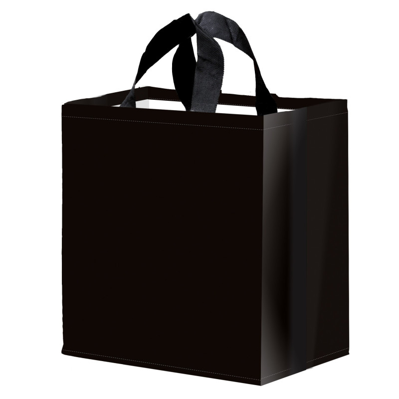 Torba GŁADKA 24L czarna 35x20x35cm torebka na zakupy materiałowa mocna