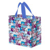 Torba mini PYSIAKI niebieskie 25x15x27cm torebka na zakupy materiałowa mocna