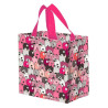 Torba mini PYSIAKI różowe 25x15x27cm torebka na zakupy materiałowa mocna
