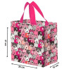 Torba mini PYSIAKI różowe 25x15x27cm torebka na zakupy materiałowa mocna