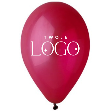 BALONY z nadrukiem 1+0 -500 szt pastelowe balony z WŁASNYM NADRUKIEM /LOGO na balonie