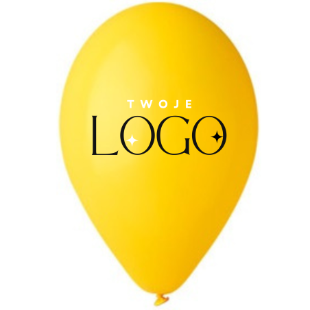 BALONY z nadrukiem 2+0 -100 szt pastelowe balony z WŁASNYM NADRUKIEM /LOGO na balonie