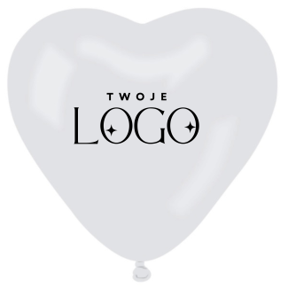 BALONY serca z nadrukiem 1+0 -400 szt pastelowe balony z WŁASNYM NADRUKIEM /LOGO na balonie