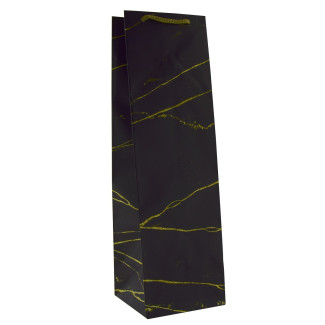 Torby PREZENTOWE KB czarna 12x11x39cm -10 szt TOREBKI na prezenty TORBA ozdobna prezentowa TOREBKA laminowana